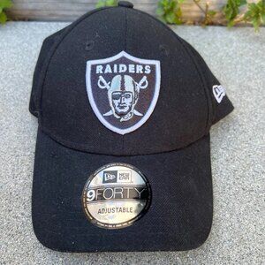 NEW ERA Las Vegas Raiders Hat Men's Black 9Forty NFL Baseball Cap Oakland